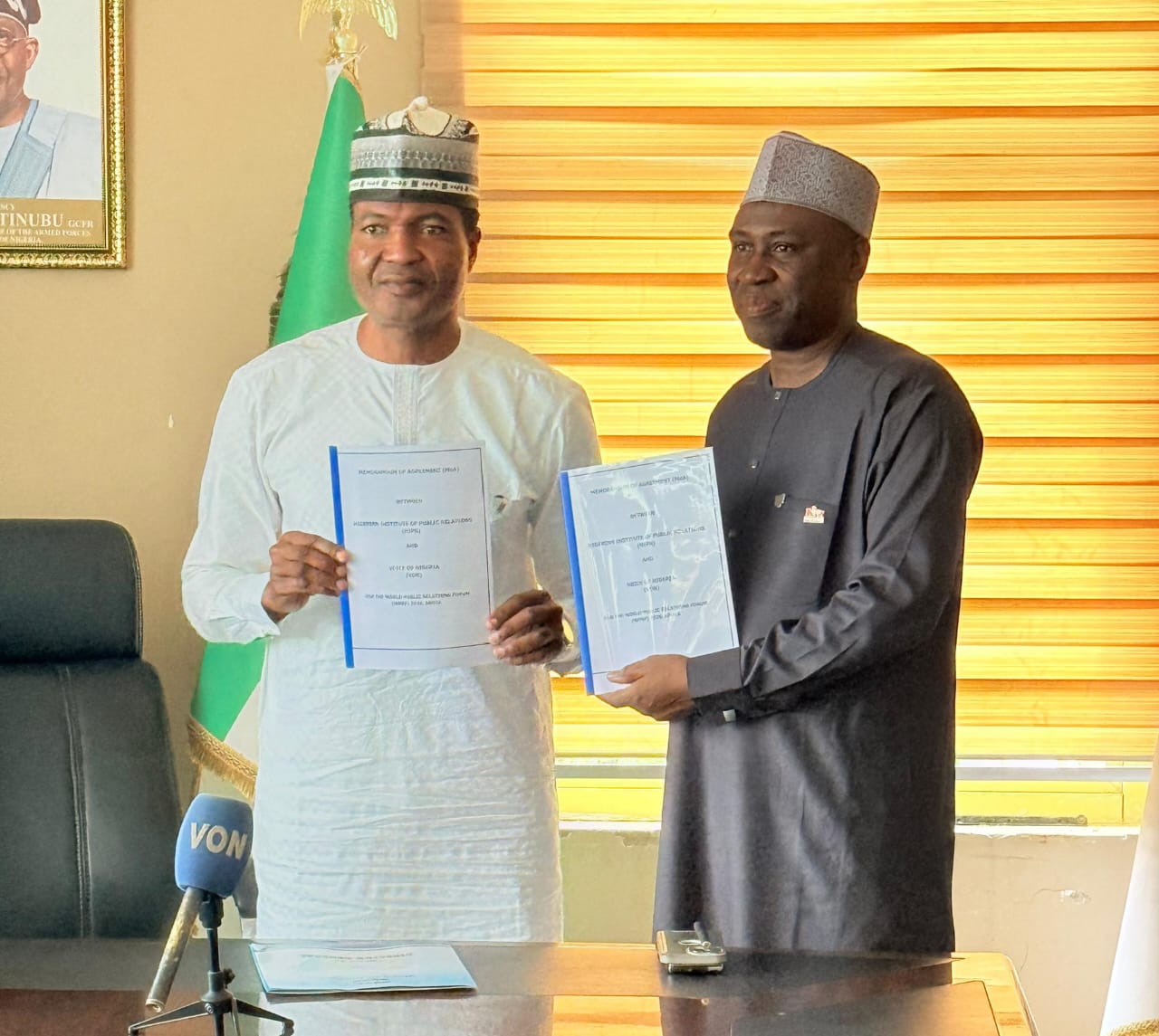 NIPR Appoints VON As Official International, Diaspora Radio Broadcaster for WPRF